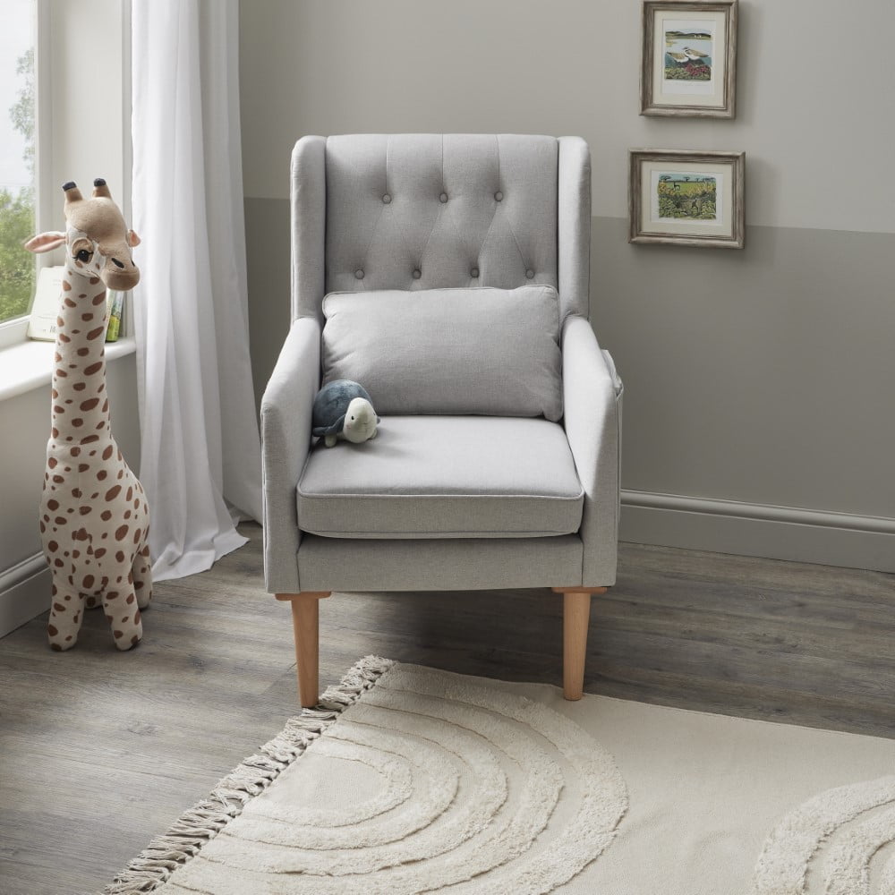 Babymore Lux Nursing Rocking and Arm Chair - Grey
