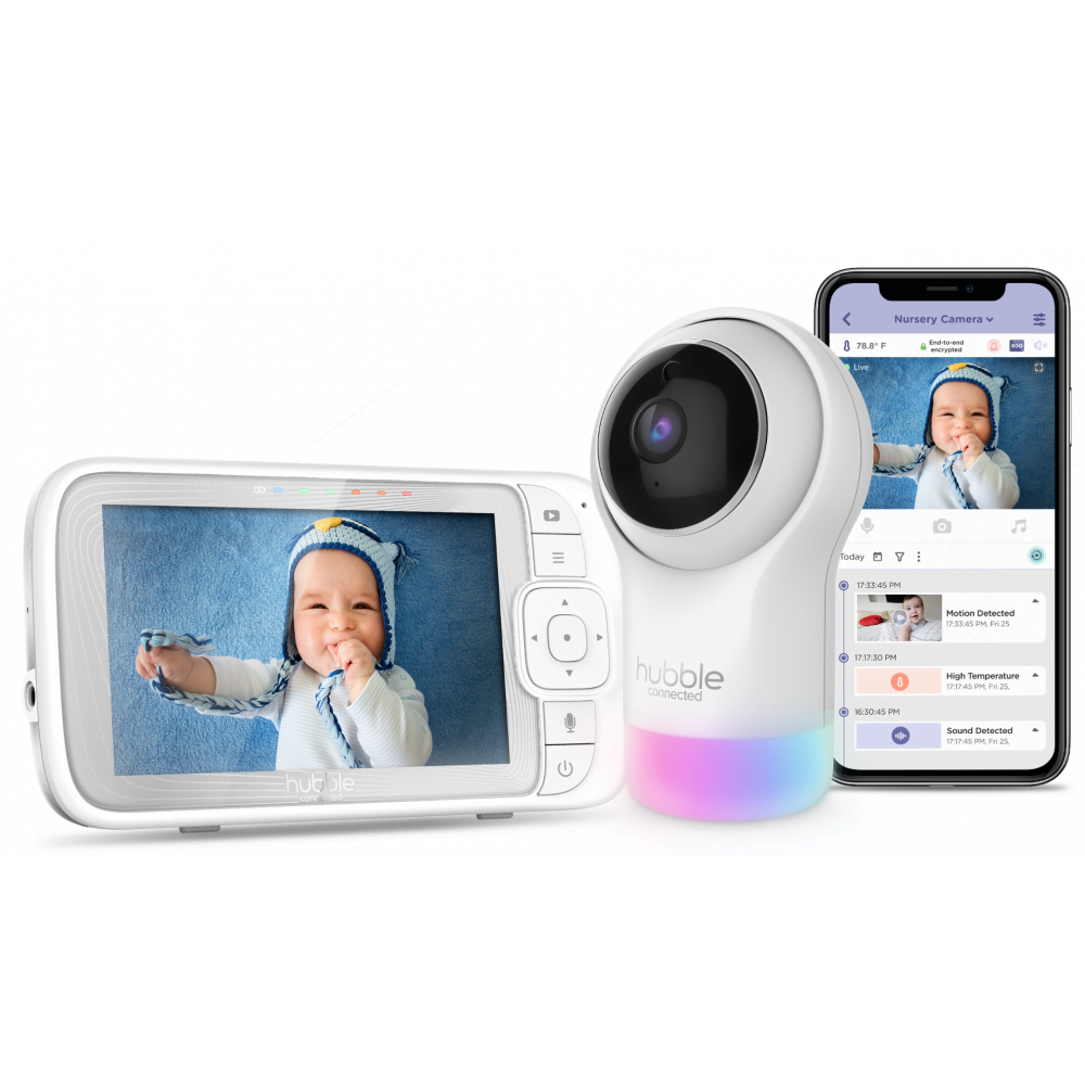 Hubble Nursery Pal Glow Baby Monitor Baby Safety Monitors Video