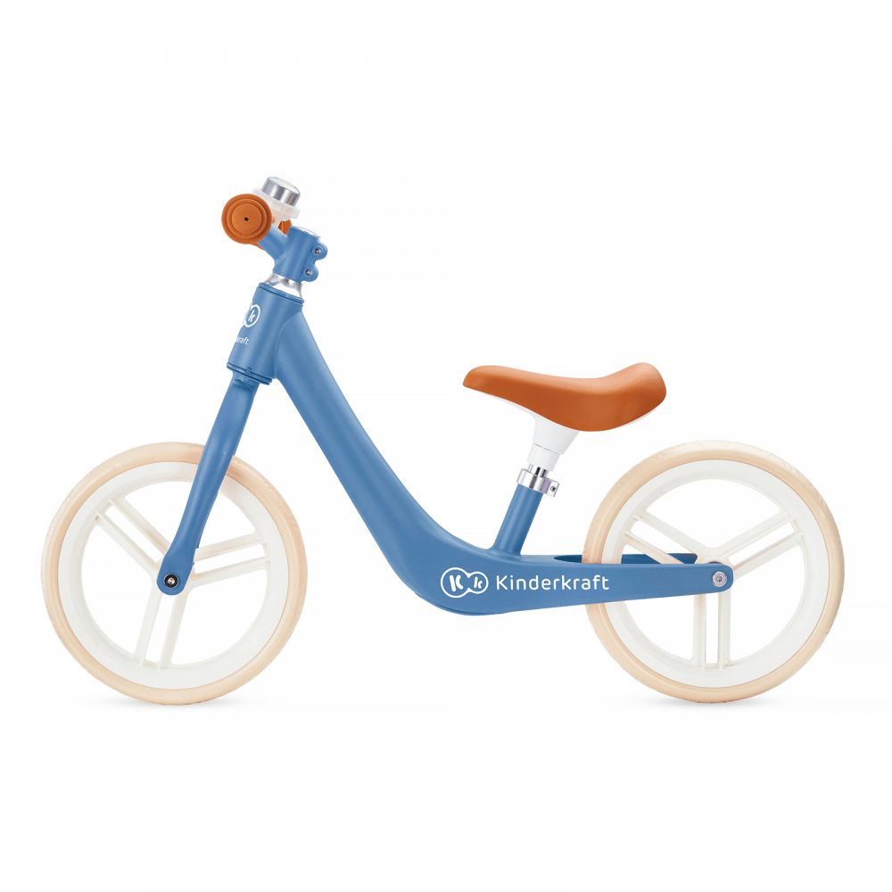 Kinderkraft Fly Plus Balance Bike Blue Sapphire Toddler Bike