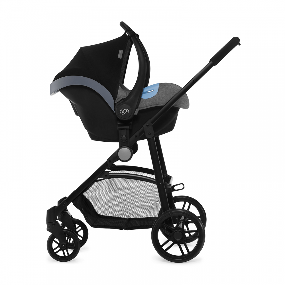 Kinderkraft Juli 3 in 1 Travel System Grey Stroller Carrycot