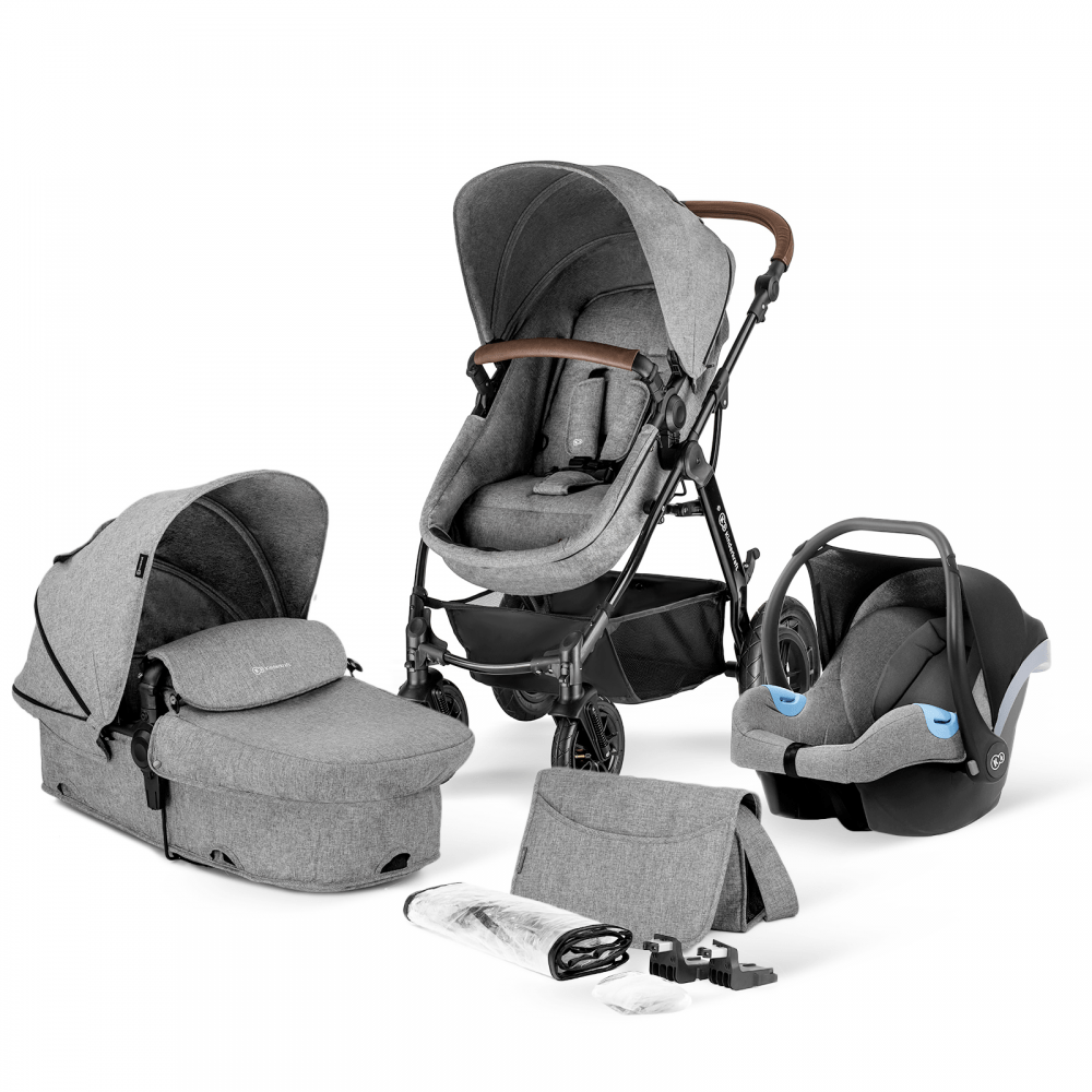 Kinderkraft Moov 3 in 1 Travel System Melange Grey Baby Travel