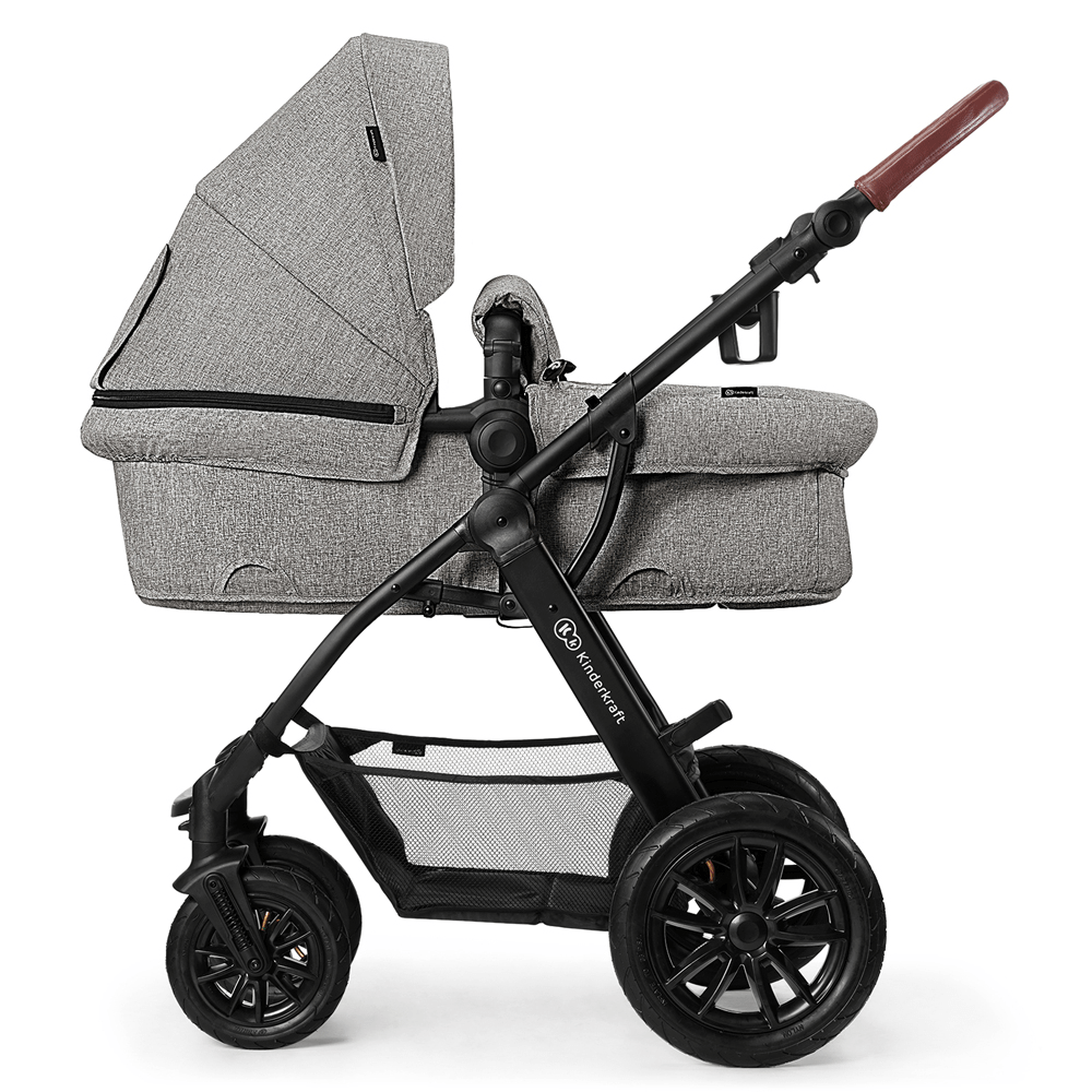 Poussette 3 En 1 Kinderkraft XMOOV – Gris Clair (light Gray) – Neuve Sous Emballage