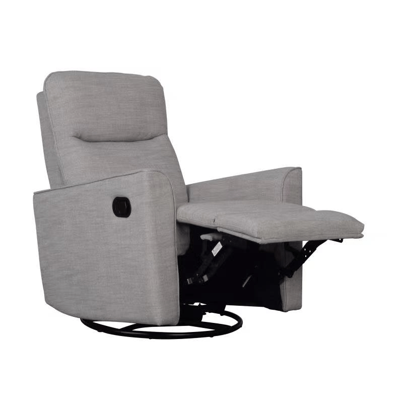 Obaby Savannah Swivel Glider Recliner Chair Pebble BabyMonitorsDirect