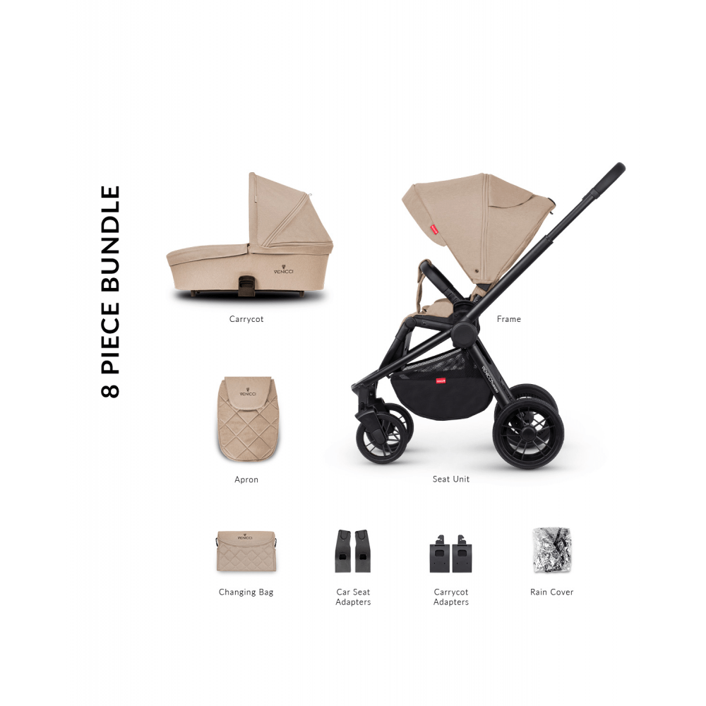 Venicci Turisso 3 in 1 Camel Pram Pushchair Travel System
