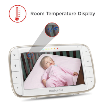 Motorola MBP855 Wi-Fi Connect Video Baby Monitor Room Temp