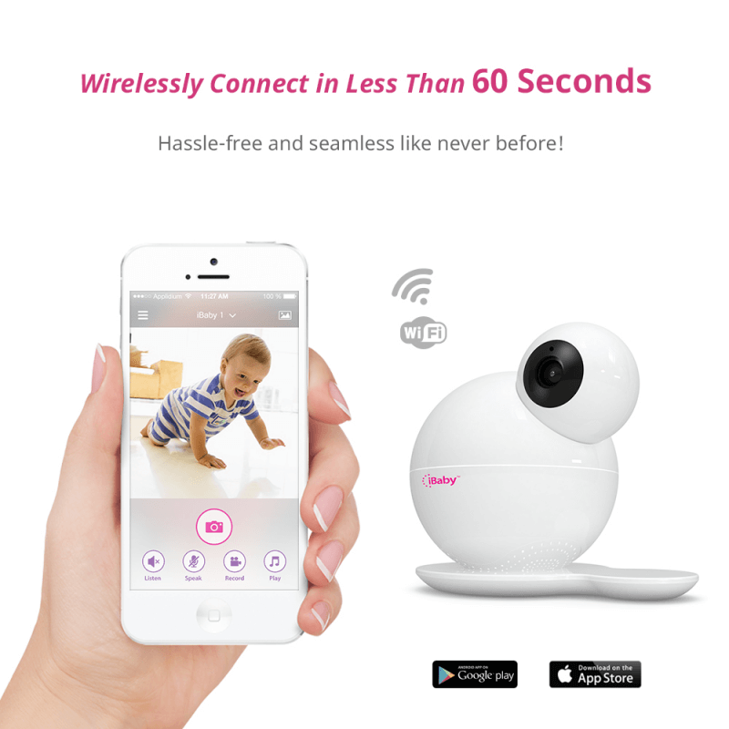iBabyCare M6T Wi-Fi Connect Video Baby Monitor