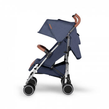 Ickle Bubba Discovery Stroller - Denim Blue / Silver - Side