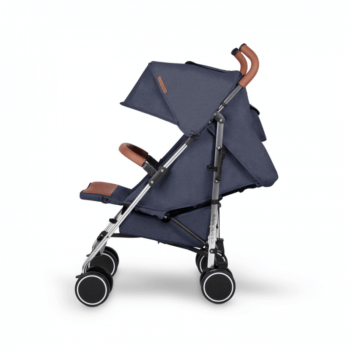 Ickle Bubba Discovery Stroller - Denim Blue / Silver - Side Ext