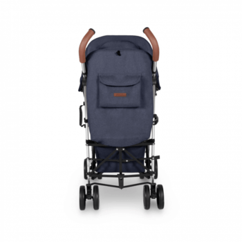 Ickle Bubba Discovery Stroller - Denim Blue / Silver - Back