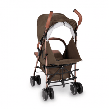 Ickle Bubba Discovery Stroller - Khaki / Rose Gold - Back Ext