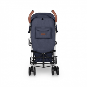 Ickle Bubba Discovery Max Stroller - Denim Blue / Silver - Back