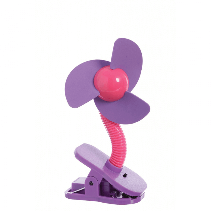 Dreambaby Portable Stroller Fan - Pink & Purple