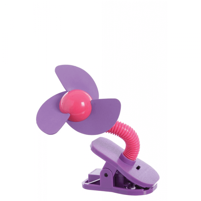 Dreambaby Portable Stroller Fan - Pink & Purple - Side