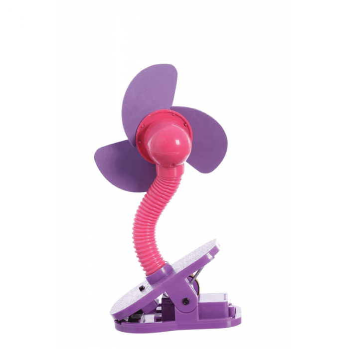 Dreambaby Portable Stroller Fan - Pink & Purple - Back