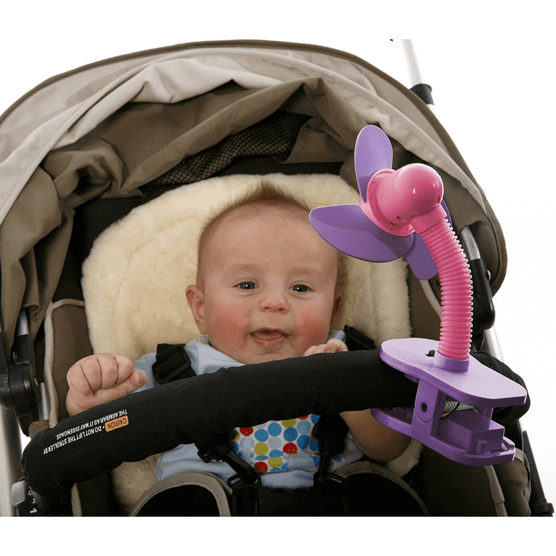 Dreambaby Portable Stroller Fan - Pink & Purple