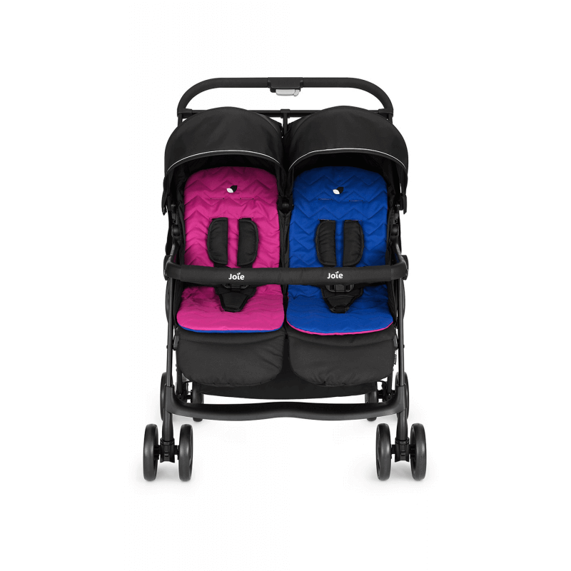 Joie Aire Twin Stroller - Pink & Blue - Front