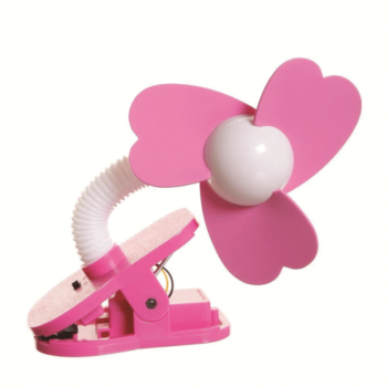Dreambaby Portable Stroller Fan - Pink - Flat