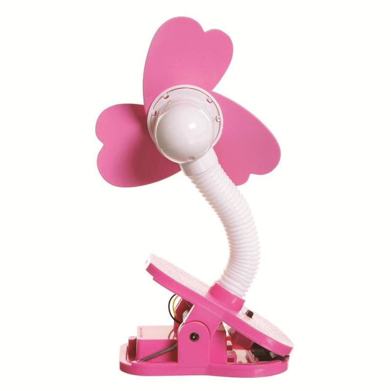 Dreambaby Portable Stroller Fan - Pink - Back