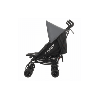 Obaby Apollo Twin Stroller - Black / Grey - Side Alt