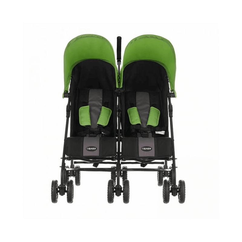 obaby apollo twin stroller with footmuffs