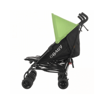 Obaby Apollo Twin Stroller - Black / Lime - Side