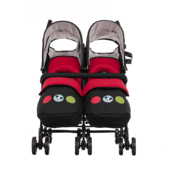Obaby Disney Twin Stroller - Mickey Circles - Front