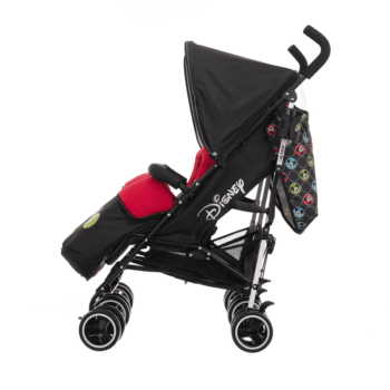 Obaby Disney Twin Stroller - Mickey Circles - Side