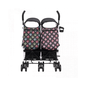 Obaby Disney Twin Stroller - Mickey & Minnie Circles - Back