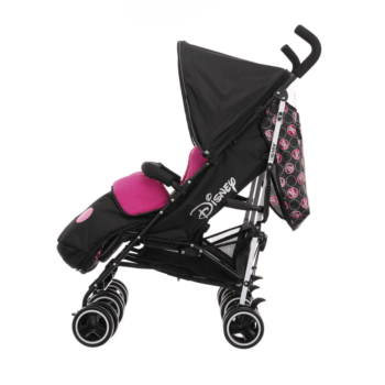 Obaby Disney Twin Stroller - Minnie Circles - Side