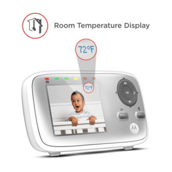 Motorola MBP483 Twin Camera Video Baby Monitor Room Temp