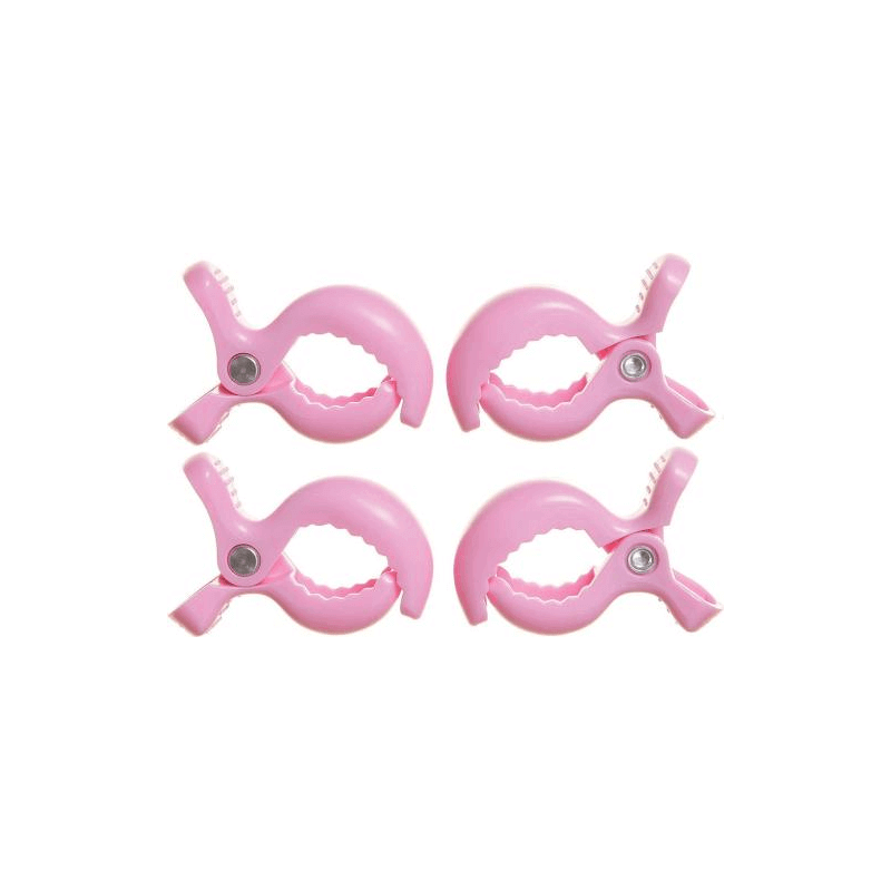 Dreambaby Strollerbuddy Stroller Clips - Pink