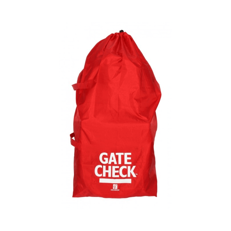 Double stroller gate check bag outlet
