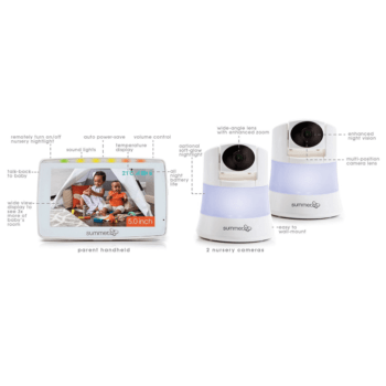 Summer Infant Wide View Duo Camera Video Baby Monitor Features