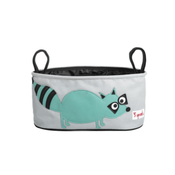 3 Sprouts Stroller Organiser - Raccoon