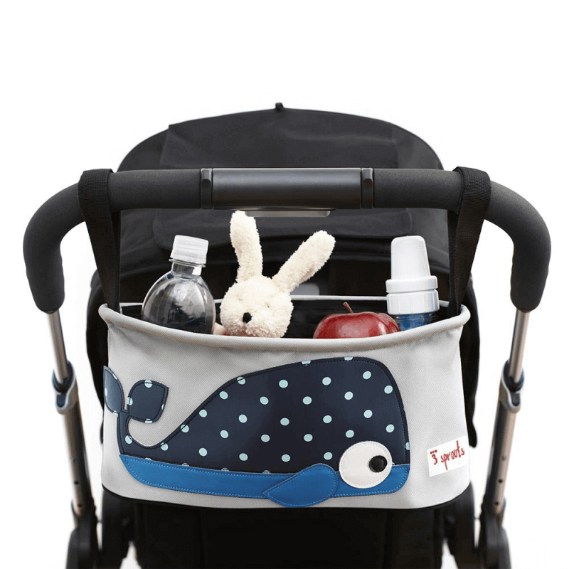 3 Sprouts Stroller Organiser - Whale