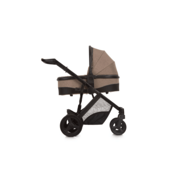Hauck Maxan 4 Plus 3-in-1 Travel System - Melange Sand - Carrycot Side