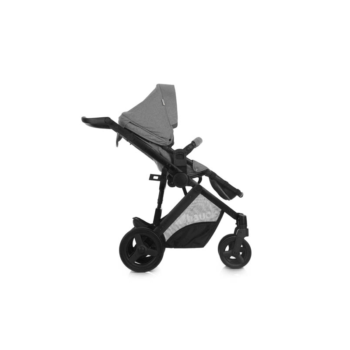 Hauck Maxan 4 Plus 3-in-1 Travel System - Melange Stone - Seat Right