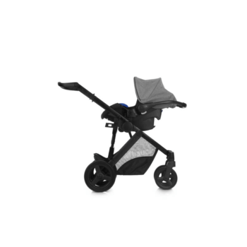 Hauck Maxan 4 Plus 3-in-1 Travel System - Melange Stone - Car Seat Side