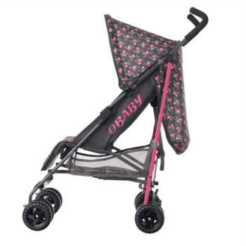 Obaby Atlas Stroller - Grey Rose - Side