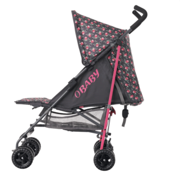 Obaby Atlas Stroller - Grey Rose - Side Alt