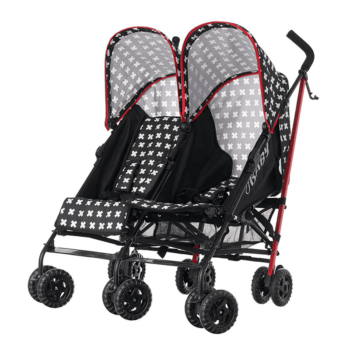 Obaby Apollo Twin Stroller - Crossfire - Left