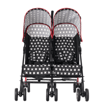 Obaby Apollo Twin Stroller - Crossfire - Front
