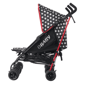 Obaby Apollo Twin Stroller - Crossfire - Side
