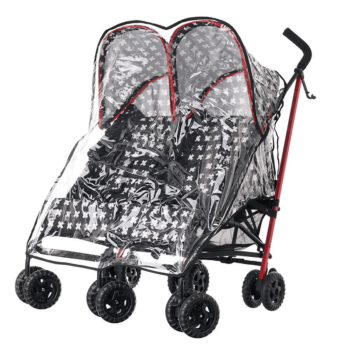 Obaby Apollo Twin Stroller - Crossfire - Raincover