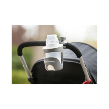 Dreambaby Strollerbuddy Drink Holder - Grey - Lifestyle