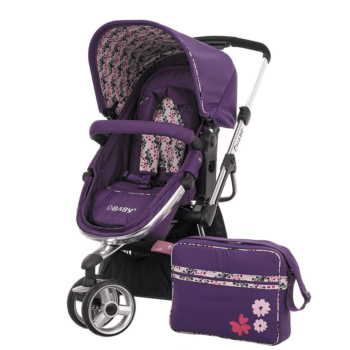 Obaby Chase Switch Stroller - Little Cutie - Left With Bag