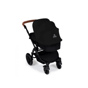 Ickle Bubba Stomp V2 3-in-1 Travel System - Black / Black - Back