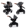 Ickle Bubba Stomp V2 3-in-1 Travel System - Graphite Grey / Black