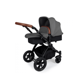 Ickle Bubba Stomp V2 3-in-1 Travel System - Graphite Grey / Black - Carrycot
