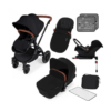Ickle Bubba Stomp V3 All-In-One Travel System & Isofix Base - Black / Black
